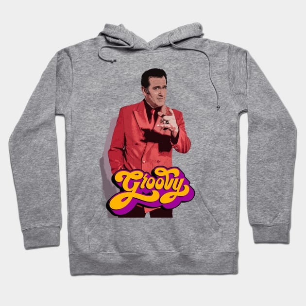 Bruce Campbell - Groovy Hoodie by woodsman